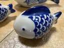 LICHEN景德镇中式古典青花小摆件陶瓷漂浮鱼鱼缸装饰观赏工艺 大小五个 实拍图
