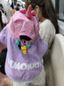 Lemonkid儿童防晒帽遮阳帽太阳帽男童夏季沙滩帽子女童宝宝渔夫帽防晒透气 城堡紫独角兽【造型】 帽围56cm【建议6-10岁】 实拍图