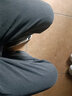 至涛裤子男秋季牛仔裤男直筒宽松潮牌秋冬季休闲长裤阔腿工装裤子男生 灰色（松紧抽绳） L ( 建议100-110斤可穿 ) 实拍图