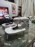 家毅缝纫机家用小型电动306迷你手动台式多功能吃厚全自动电动缝纫机 白蓝色+原装扩展台 实拍图