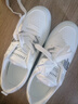 鸿星品断码女鞋小白鞋2025冬季新款皮面平底休闲透气板鞋防滑软底运动鞋 白灰(单鞋款) 36 实拍图