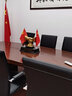 上善好 办公室摆件工艺品 办公桌面装饰品 国旗小红旗党旗诚信握手 送朋友店铺公司总经理开业礼品 WS 诚信握手 土豪金 约40x20x45厘米 实拍图