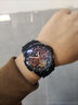 马克华菲（MARK FAIRWHALE）手表男士机械表全自动赛车系列双面镂空国表飞轮夜光防水潮流男表 黑壳红面胶带款 实拍图