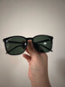 雷朋（RayBan）太阳镜显脸小潮流眼镜黑方超墨镜痞帅男女款0RB4387F可定制礼物 901/71黑色镜框绿色镜片 尺寸55 实拍图