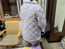 芬腾女士睡衣秋冬新款三层加厚夹棉优雅气质长袖家居服套装 实拍图