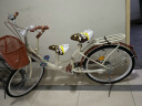云宵 亲子母子自行车女单车三人座双人宝宝可带娃接送小孩子护栏成人 高配复古黄 24寸（适合身高160-175cm） 实拍图