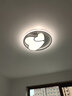 四季沐歌（MICOE） 轻奢卧室灯客厅吸顶灯具套餐led白色大气简约 双心-白-22*2W三色调光直径40cm 实拍图