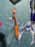 斑马牌（ZEBRA）JJ15 按动中性笔 签字笔 0.5mm子弹头啫喱笔水笔 学生彩色手账笔 橙色 实拍图