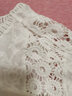 亚贝梵很仙的镂空纯棉蕾丝衫女五分袖2021夏季新款宽松显瘦洋气小衫衣 白色 M 实拍图