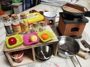 毓剑熊 儿童迷你厨房真煮全套可以做饭玩具小厨房套装真做工具小孩锅具男孩女孩过家家真实版灶台 下厨版125件套-礼盒装_防脏围裙袖套 实拍图