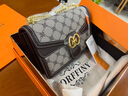 LORFFINY轻奢品牌包包女包复古印花链条单肩包女f士斜挎包情人节生日礼物 卡其色 实拍图