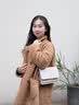 蔻驰（COACH）【品牌直供】女包风琴单肩斜挎链条包礼物女生日送女友礼物 【中号】奶茶色CV978 SVPWH 实拍图