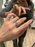 DR. DARLING莫桑石钻戒1克拉银镀铂金六芒星求结婚指环七夕情人节送女友老婆 六芒星钻戒1克拉-当/次日达 实拍图