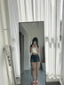 妙奕嘉牛仔短裤女士秋冬外穿辣妹高腰超短裤裤子热裤新款2025年女裤ins 复古水洗渐变蓝牛仔短裤 S 实拍图