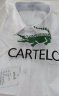 卡帝乐鳄鱼(CARTELO)衬衫男 纯色休闲长袖衬衫舒适透气白衬衣男 1F158101312 白色 XL 实拍图