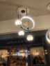 淦新现代简约三头餐厅吊灯圆盘创意个性餐桌饭厅水晶家用歺厅餐吊灯具 天蓝色 方格升级版白光 晒单实拍图