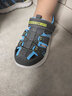 Skechers斯凯奇童鞋男宝宝凉鞋小童包头沙滩鞋魔术贴夏季学步鞋400041N 男童/炭灰色/蓝色/CCBL 25 实拍图