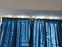 伊帘坊窗帘成品加密加厚仿亚麻棉麻纯色卧室客厅定制遮光窗帘布窗纱拼接窗帘 深蓝色 4.0米宽*2.7米高挂钩式可改高度 实拍图