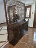 徕雅森定制新中式实木屏风入户玄关隔断柜简约座屏门厅柜抽屉鞋柜储物柜 胡桃木一平方价格（柜子单算） 实拍图