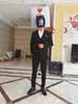 罗蒙西服套装男修身职业正装男士西装商务伴郎服新郎服结婚礼服潮男装 实拍图