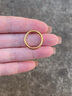中国黄金（CHINA GOLD） 黄金戒指磨砂光面戒指男女素圈戒指黄金女约1g 13# 【光面款】 实拍图