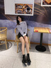 柯思娜妮真皮马丁靴女大黄靴2025新款靴子内增高短靴厚底英伦风单靴工装靴 棕色平底单里 35 实拍图