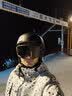 酷峰滑雪头盔雪镜一体护目眼镜雪盔男女儿童单双板专业护具防雾装备 黑色  M（适合头围55-58CM） 实拍图