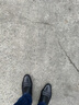 金猴（JINHOU）皮鞋商务正装鞋男士三接头大码皮鞋牛皮假系带套脚男鞋 黑色 加绒款 44 实拍图
