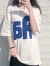 娇茹妮 创意字母纯棉短袖T恤女2022夏季新款国潮打底上衣情侣装闺蜜班服潮ins 潮 白色 M 实拍图