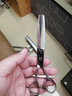 鋼夫钢夫日本理发剪刀美发平剪打薄剪弯刀发廊发型师专用理发工具 6英寸柳叶剪双刃X600-KF 实拍图