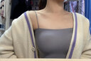 浪莎吊带背心女士美背文胸背心女带胸垫内搭一体抹胸性感打底上衣单件 实拍图