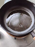 小幸福鑄鐵（KITCHEN LITTLE HAPPINESS KITCHEN）小幸福木柄加深平底锅纯铸铁无涂层加厚生铁汤锅养生老式家用铁锅 木柄加深27cm平底锅 裸锅无盖 实拍图
