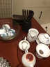 矜瓷 茶具配件茶道六君子套装茶刀茶勺茶夹竹茶针工具配件摆件泡茶艺 01黑陶浮雕茶字六君子 实拍图