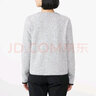 无印良品 MUJI 女式 针织抓绒 拉链开衫 W8AB231 浅灰色 S 实拍图