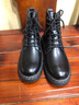 公牛世家马丁靴男高帮新品户外休闲鞋男大头皮鞋男士英伦风百搭工装鞋靴男 黑色 GN122101274 41标准运动鞋码 实拍图