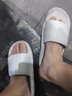 惠夫人拖鞋男室内夏季防滑软底洗澡家用情侣平跟女士家居家浴室凉拖鞋 【简约/轻】浅灰 40-41 （适合39-40码穿） 实拍图