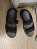 斯凯奇（Skechers）男鞋魔术贴凉鞋运动休闲户外鞋简约露趾沙滩鞋子防滑拖鞋 巧克力色/CHOC 46 实拍图