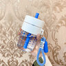 名锐（MINGRUI）水杯吸管杯女夏天高颜值塑料杯Tritan时尚学生 海鸥白400ML【杯刷+吸管刷】 实拍图