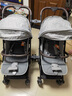 babynest双胞胎婴儿推车可坐可躺可拆分轻便折叠高景观新生儿童双人0-3岁 [酷炫黑+睡篮]*2[四代] 实拍图
