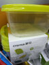 茶花（CHAHUA）塑料冰箱保鲜盒家用冷冻水果蔬菜专用收纳盒食品级冰箱收纳盒 绿色3个装-460ML正方形 实拍图