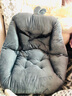 同依坐垫靠背一体办公室久坐屁垫椅子学生座椅垫护腰靠垫汽车坐垫冬季 【牛奶绒】浅灰色 一体式 【52*52cm】加大号 实拍图