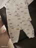 翘脚鸭婴儿衣服新生儿连体衣秋冬季春款哈衣爬服满月宝宝内衣纯棉刚出生 浅绿小小象【2件套】（四季款） 59cm (建议0-3个月) 实拍图