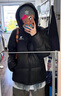 骆驼火山2.0羽绒服2025秋冬新款连帽加绒加厚面包服冬季短款羽绒服 暗夜黑/暗夜黑，男女同款 M 实拍图