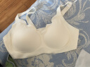 ubras虞书欣同款小花瓣杯软支撑性感内衣女聚拢文胸无钢圈胸罩 【经典款】白色-背心 XL 85A/85B/85C 实拍图
