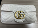 古驰（GUCCI）女包 Marmont马蒙牛皮链条单肩包GG酷奇经典斜挎包包女士 mini 白色 16.5cm 酷奇女包 七夕情人节礼物 实拍图