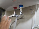 耐发全铜电热水器混水阀明装开关冷热混合阀U型出水龙头淋浴通用配件 合金混水阀套装+带钩铝座铝手喷 实拍图