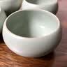凝雅 正品汝窑功夫茶具 品茗茶杯台湾开片汝瓷创意个人单杯陶瓷茶盏普洱绿茶红茶办公家用 禅定杯天青（约60ml） 实拍图