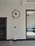 现代简约客厅大挂钟免打孔3D立体创意艺术墙贴钟表DIY钟表时尚数字挂钟 大号90-120（经典黑数字镜面） 其他 实拍图
