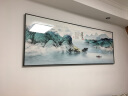 墨派 新中式客厅装饰画沙发背景墙横幅壁画现代简约酒店主卧室免打孔 海纳百川 210x70(适合2.5-3.5米沙发)晶瓷 实拍图