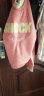 红蜻蜓 卫衣女秋冬季新款半高领字母长袖t恤打底衫加绒加厚假两件时尚 粉红色加绒 L 实拍图